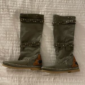 Rose Gonzalez moccasin mid-length boots